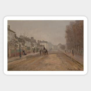 Boulevard Heloise, Argenteuil by Claude Monet Sticker